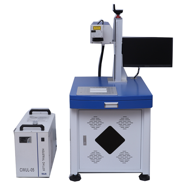 Desktop-5-Watt-UV-Lasermarkierungs-Graviermaschine